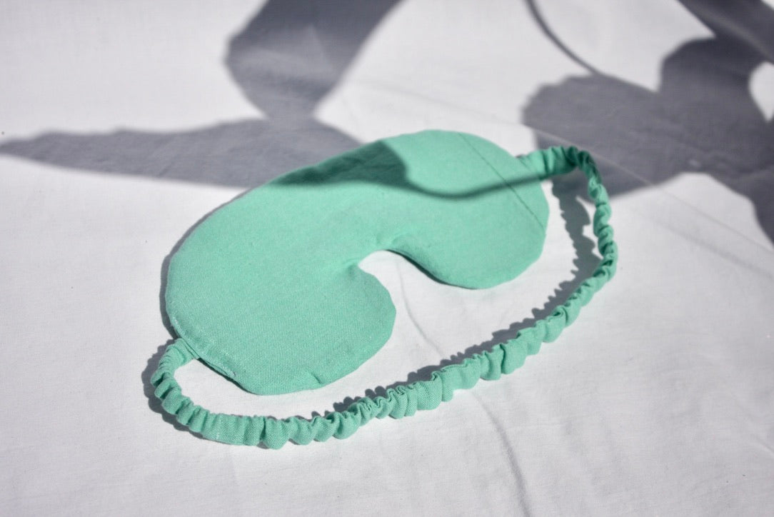 Linen eye mask - mint