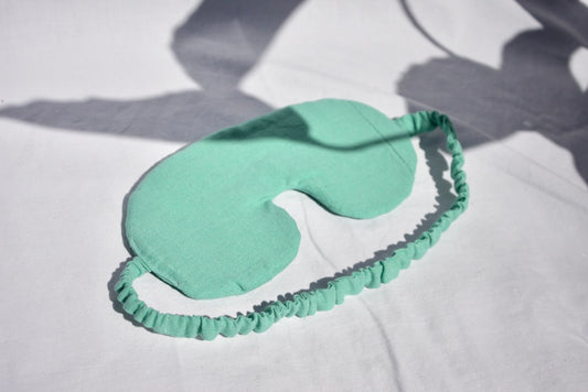 Linen eye mask - mint