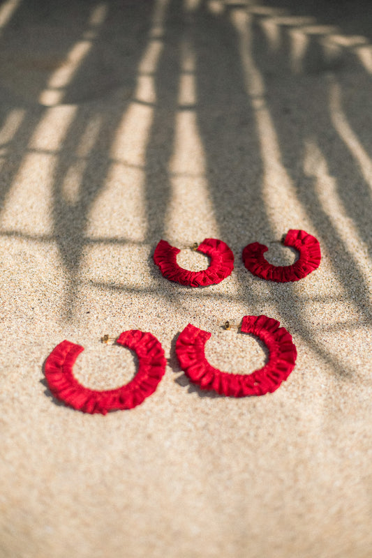 Flamenco Scrunchie Earrings