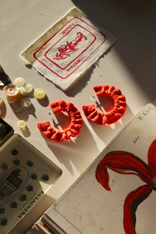 Zesty Scrunchie Earrings - Small