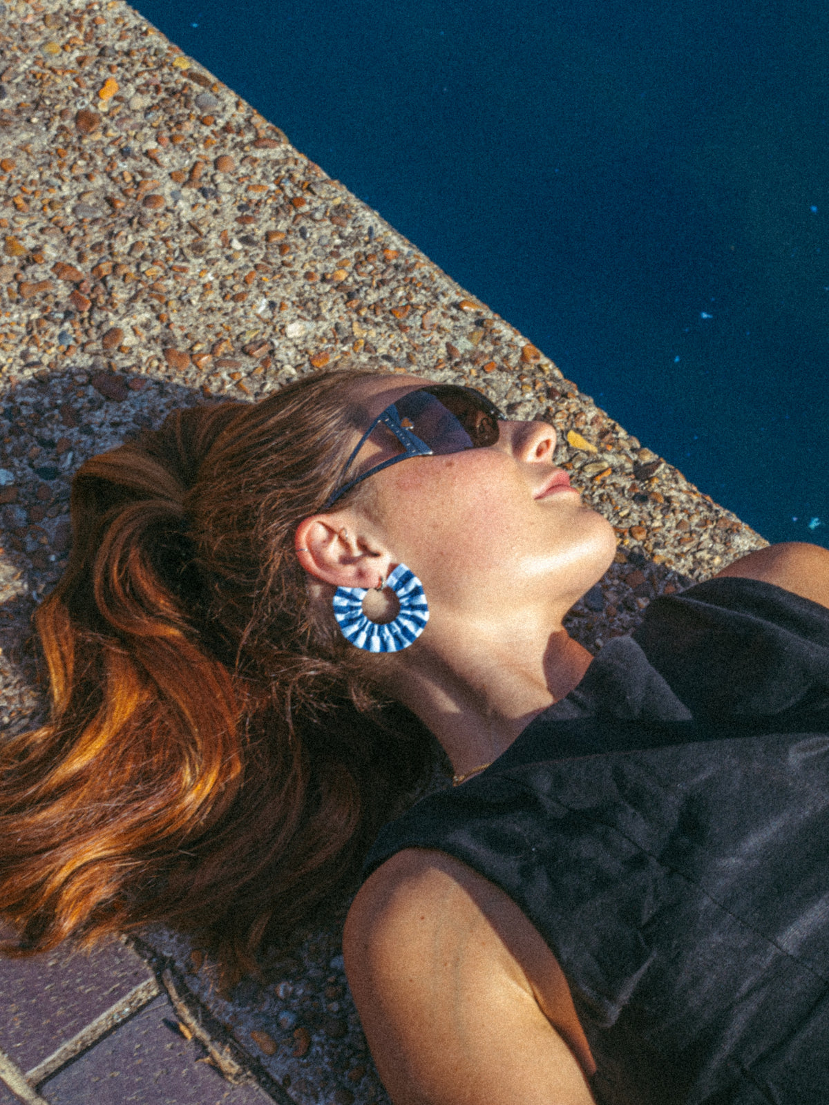 Stripey Scrunchie Earrings