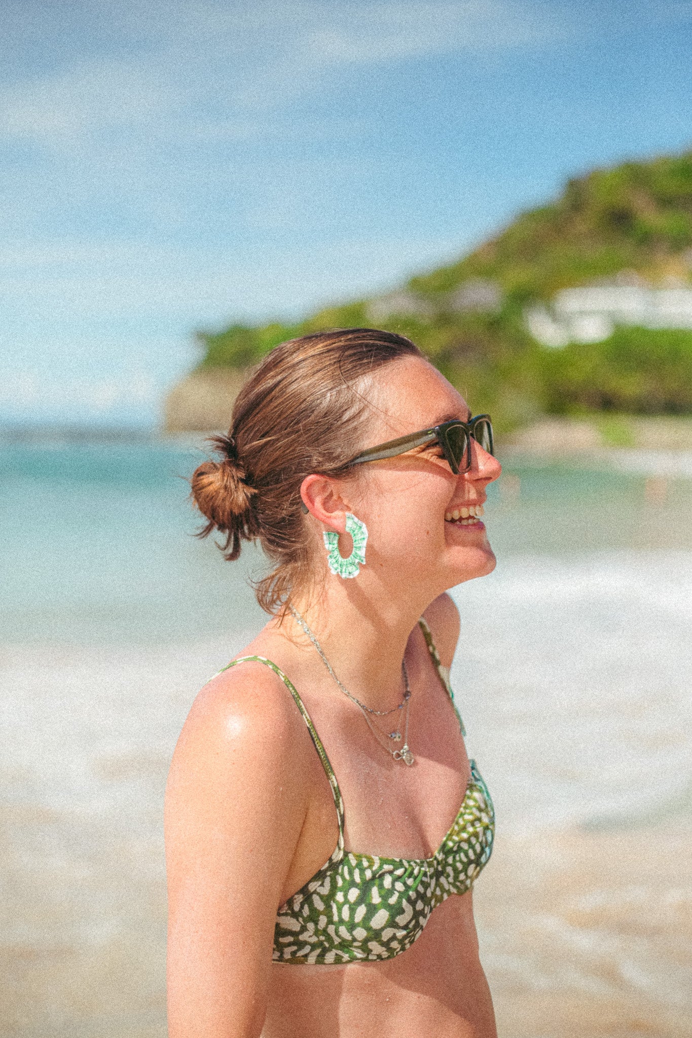Minty Scrunchie Earrings