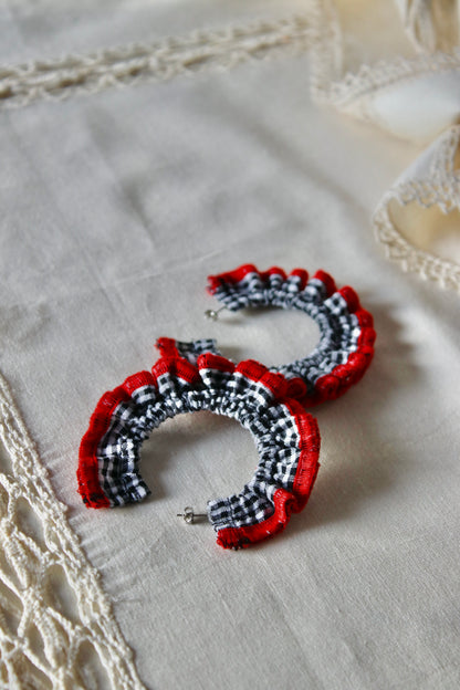 Ladybird Scrunchie Earrings - Large