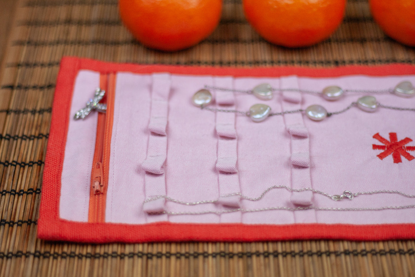 Vermilion Jewellery Roll