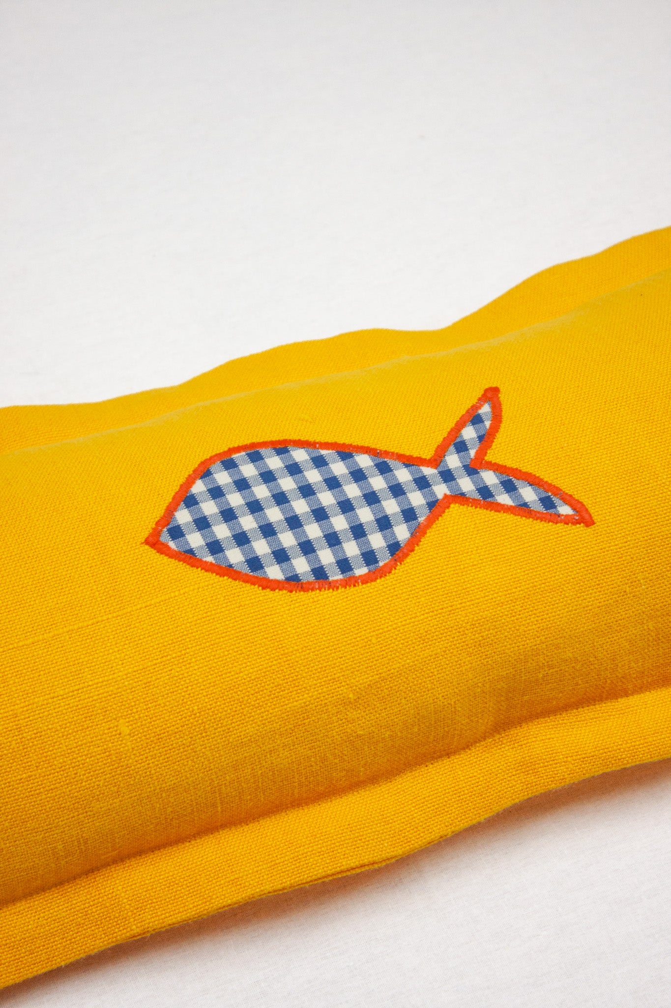 Yellow Fish Cushion