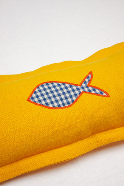 Yellow Fish Cushion