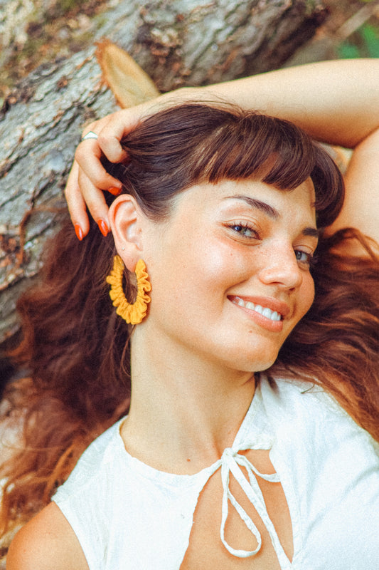 Sunshine Ruffle Hoops
